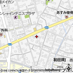静岡県浜松市中央区和田町454周辺の地図