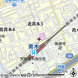 青木駅北マンション周辺の地図