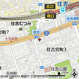 兵庫県神戸市東灘区住吉宮町3丁目16周辺の地図