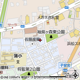 静岡県浜松市中央区神立町109周辺の地図