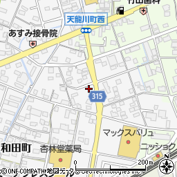 静岡県浜松市中央区和田町174周辺の地図
