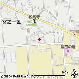 静岡県磐田市宮之一色456周辺の地図