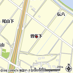 愛知県豊橋市船渡町皆住下周辺の地図