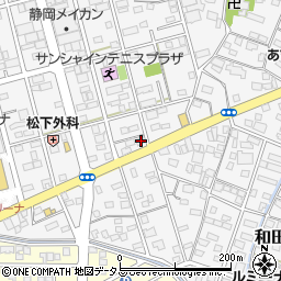 静岡県浜松市中央区和田町449周辺の地図