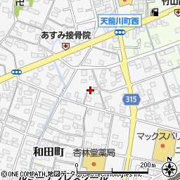 静岡県浜松市中央区和田町233周辺の地図
