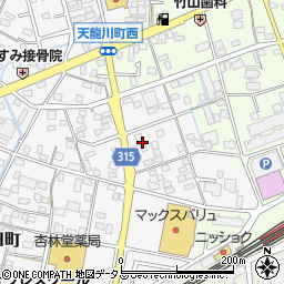静岡県浜松市中央区和田町164周辺の地図
