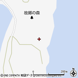 愛知県西尾市一色町佐久島東浦周辺の地図