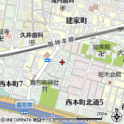 兵庫県尼崎市汐町31周辺の地図