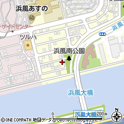 兵庫県芦屋市浜風町13-7周辺の地図