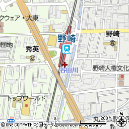 大東市立　野崎駅南自転車駐車場周辺の地図
