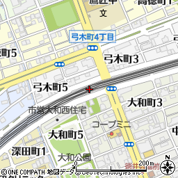 トイレ交換・便器交換の生活救急車　神戸市灘区エリア専用ダイヤル周辺の地図