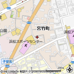 静岡県浜松市中央区宮竹町124周辺の地図