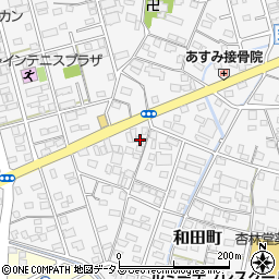 静岡県浜松市中央区和田町390周辺の地図