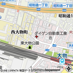 兵庫県尼崎市東大物町2丁目4-3周辺の地図