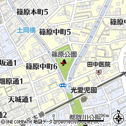 兵庫県神戸市灘区篠原中町5丁目2周辺の地図
