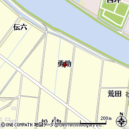愛知県豊橋市船渡町勇助周辺の地図