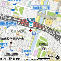 兵庫県尼崎市御園町6周辺の地図