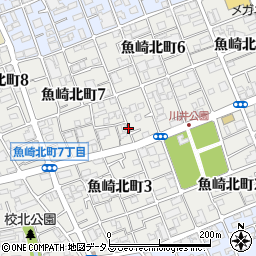 兵庫県神戸市東灘区魚崎北町周辺の地図