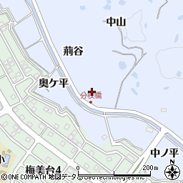 京都府木津川市梅谷荊谷周辺の地図