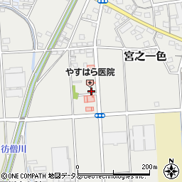 静岡県磐田市宮之一色823周辺の地図