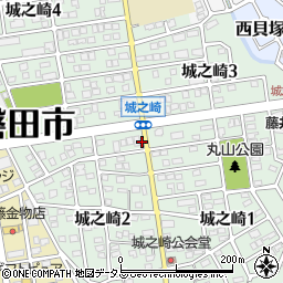 静岡県磐田市城之崎周辺の地図