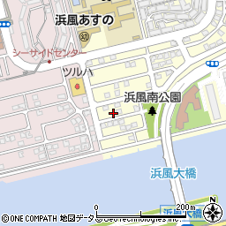 兵庫県芦屋市浜風町12-12周辺の地図