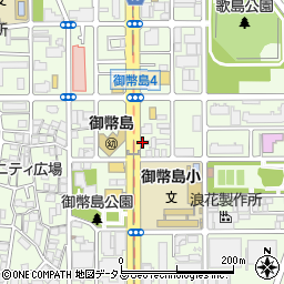 ａｐｏｌｌｏｓｔａｔｉｏｎセルフ御幣島ＳＳ周辺の地図