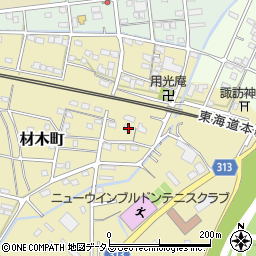 静岡県浜松市中央区材木町453周辺の地図