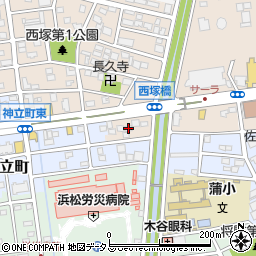 静岡県浜松市中央区西塚町304周辺の地図