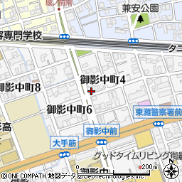 にしうら商店周辺の地図