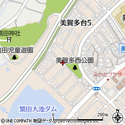 兵庫県神戸市西区美賀多台5丁目周辺の地図