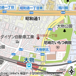 昭和東本町線周辺の地図