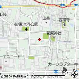 大阪府大東市御領周辺の地図