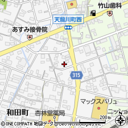 静岡県浜松市中央区和田町147周辺の地図