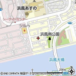 兵庫県芦屋市浜風町12周辺の地図