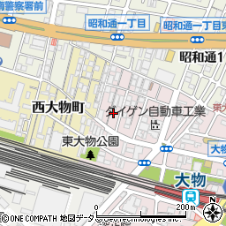 兵庫県尼崎市東大物町2丁目4-5周辺の地図