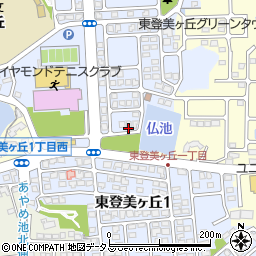 奈良県奈良市東登美ヶ丘周辺の地図