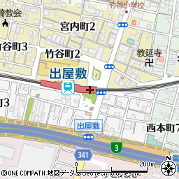 マクドナルド阪神出屋敷店周辺の地図