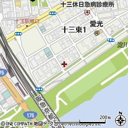 ララプレイスザ大阪リヴァージュ周辺の地図