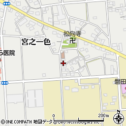静岡県磐田市宮之一色435-2周辺の地図