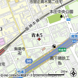 朝日新聞サービスアンカー青木周辺の地図