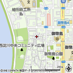大阪府大阪市西淀川区御幣島4丁目周辺の地図