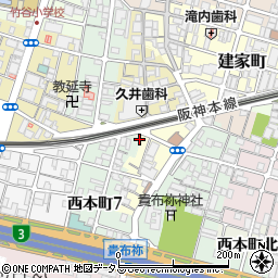 兵庫県尼崎市玄番南之町11周辺の地図