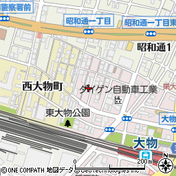 兵庫県尼崎市東大物町2丁目4周辺の地図