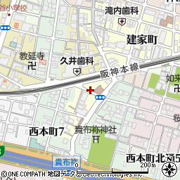 兵庫県尼崎市玄番南之町3周辺の地図