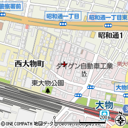 兵庫県尼崎市東大物町2丁目4-18周辺の地図
