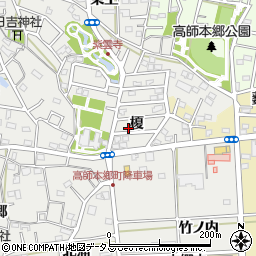 愛知県豊橋市高師本郷町榎59周辺の地図