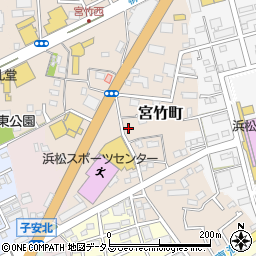静岡県浜松市中央区宮竹町127周辺の地図