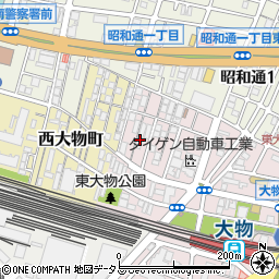 兵庫県尼崎市東大物町2丁目4-7周辺の地図