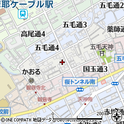 兵庫県神戸市灘区薬師通周辺の地図